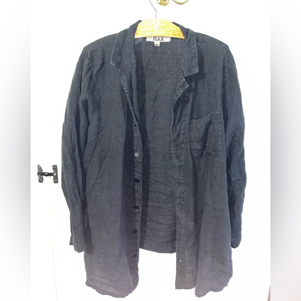 Flax linen button down